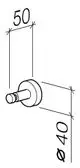 DORNBRACHT Haken SERIENSPEZIFISCH 83251979 Chrom, 83251979-00 Galeriebild 3